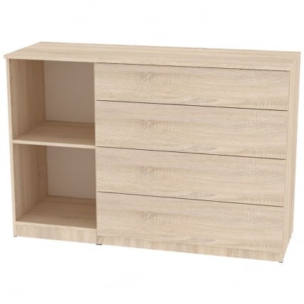 Комод Калисто(K42)923х1352х468PUSHtoOPEN(ЯШТ-ЯШС)_1