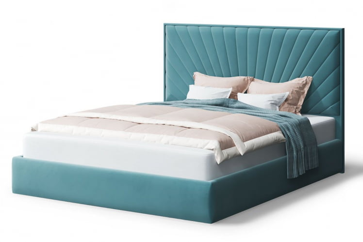 Кровать Леона, 2000*1200 мм, бирюзовый_0
