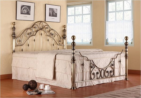 Кровать Виcториа + основание без матраса 160кс200 Античный белый / Victoria 160x200_1