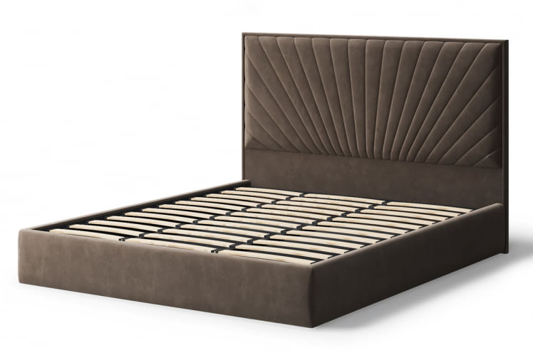 Кровать Леона, 2000 * 1400 мм, коричневый_1