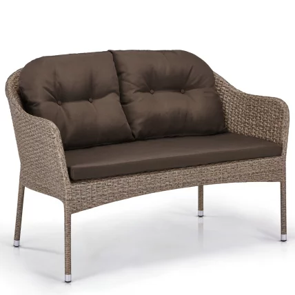 Плетеный диван S54B-W56 Light brown_0