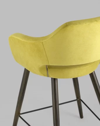 Стул полубарный Саймон ПЛ велюр Золотистый_6
