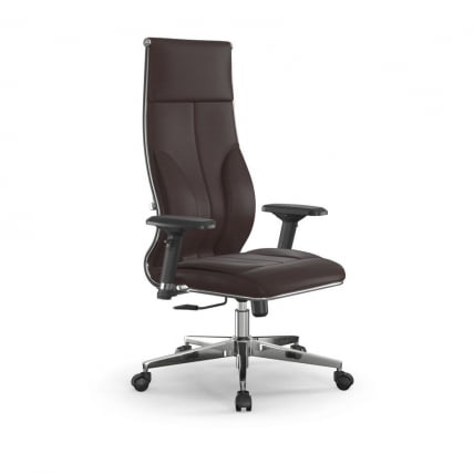 Кресло руководителя Мetta L 1m 46/4D Infinity Easy Clean (MPES) Комплект 3 Темно-коричневое_0