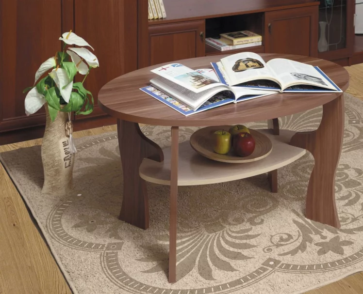 Стол журнальный Маджеста - 4 Ясень Шимо темный/Ясень Шимо светлый_0