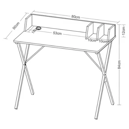 Стол на металлокаркасе BRABIX LOFT CD-007 Комбинированный_10
