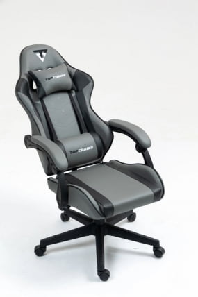 Кресло спортивное ТопЧаирс Коммандер серо-черный / TopChairs Commander_11