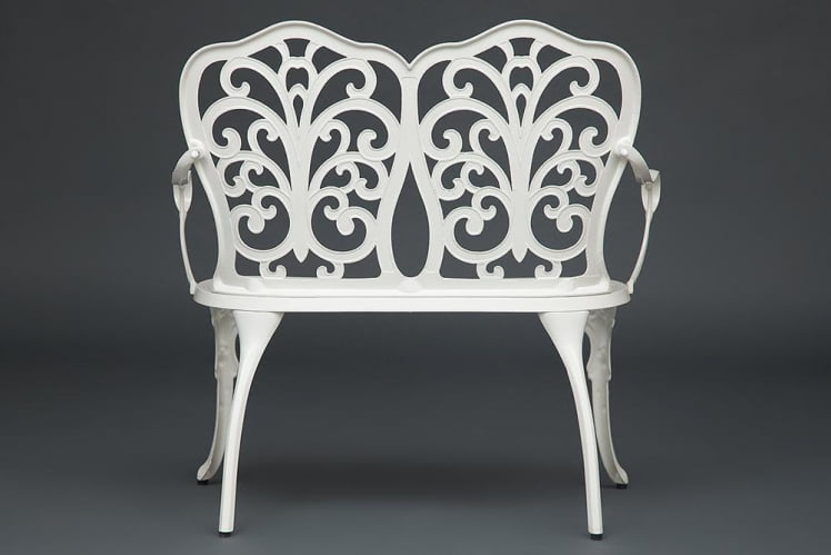 Скамья Secret De Maison Symphonie алюминиевый сплав, 95х56х92см, butter white Скамья Secret De Maison Symphonie алюминиевый сплав, 95х56х92см, butter white_4