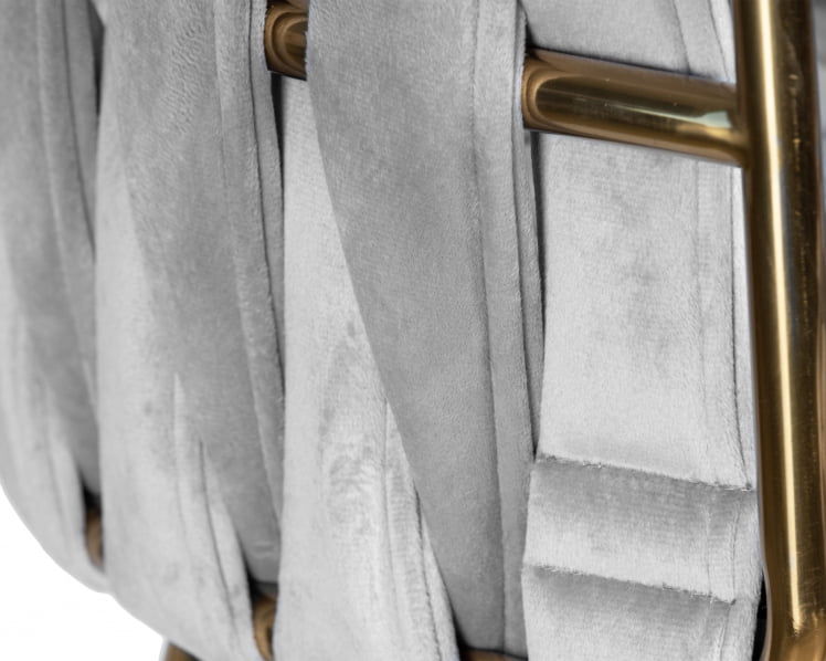 Стул барный DOBRIN EMMA GOLD (светло-серый велюр (135-37))_6