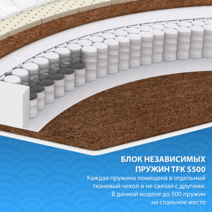 Матрас Био латекс кокос ТФК 80кс190 / Bio latex cocos TFK 80x190_2