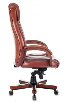 Кресло руководителя Бюрократ T-9922WALNUT/Leather Eichel_2