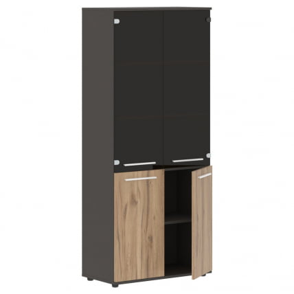 Шкаф комбинированный ЕДИС ЕХCС 85.2 Дуб Денвер светлый Белый Мокко / EDIS EHCS_1