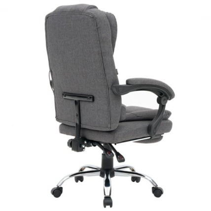 Кресло офисное с функцией вибромассажа CРОМЕКС (КРОМЕКС) Чилл МС-005 ткань серое / CROMEX Chill MS-005_1