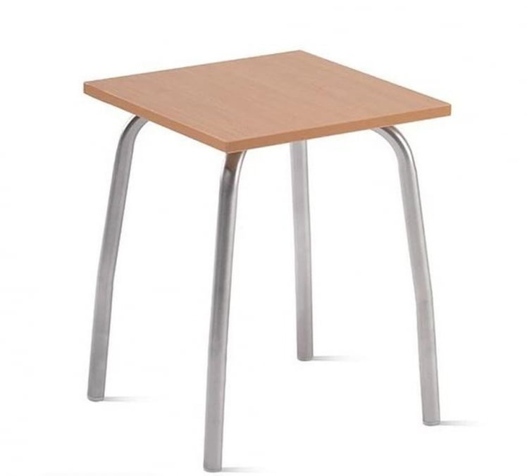 Табурет кухонный 320х320 мм ЛДСП Серый/Алюминий_0