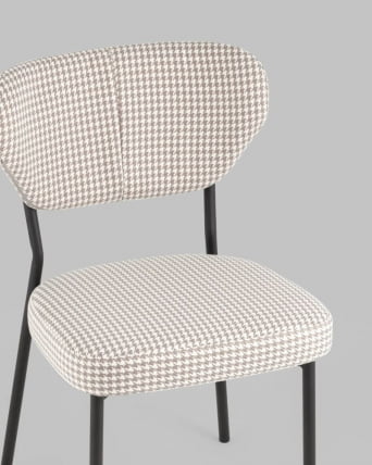 Стул Билл гусиная лапка Бежевый_3