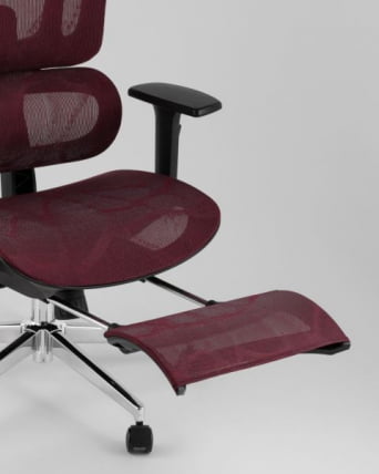 Кресло офисное TopChairs Nimbus бордовый_11