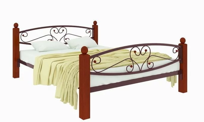 Кровать Каролина Lux plus 1200х1900 Медная_0