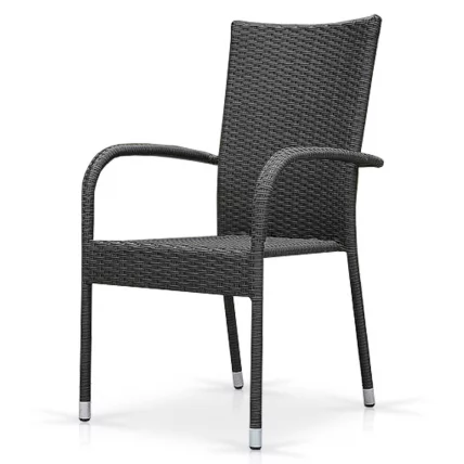 Плетеный стул из искусственного ротанга AFM-407G grey_0