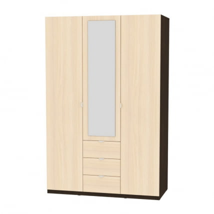 Шкаф распашный Р-198х135х45-3-ТР-М(Венге-ДМ) / R-198х135х45-3-TR-M(Венге-ДМ)_0