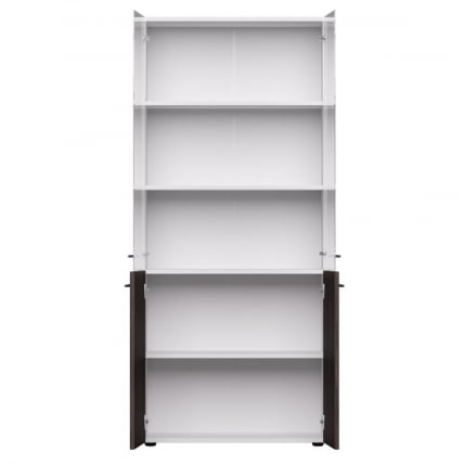 Шкаф комбинированный со стеклом Everprof EVO 254Н004 Дуб Пасадена Белый_1