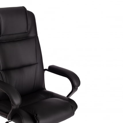 Кресло BERGAMO хром (22) кож/зам, черный, 36-6_11