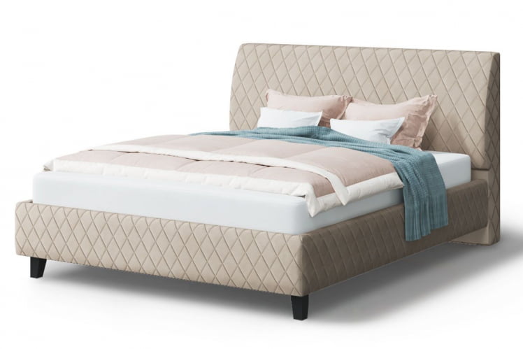 Кровать Хилтон, 2000 * 1200 мм, бежевый_0