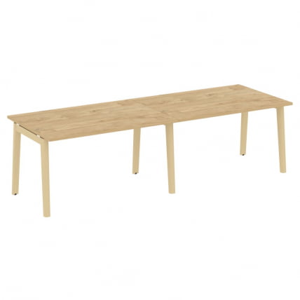 Стол переговорный (2 столешницы) ONIX WOOD OW.PRG-2.3 Тиквуд Светлый/Светлый_0