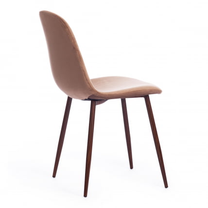 Стул BREEZE (mod. 4724) вельвет/металл, 44 х 53 х 87 см, Brown (коричневый) HLR11 / орех_2