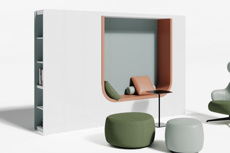 Композиция гардероб с мягкой нишей и боковыми стеллажами АРТ908.У604 / ART908.U604_0