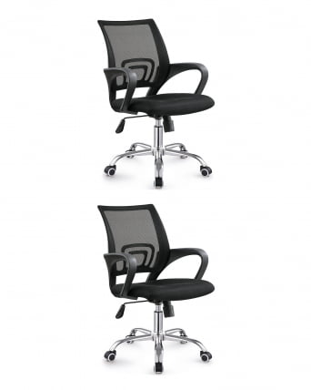 Кресло офисное TopChairs Simple New черный 2 шт_0