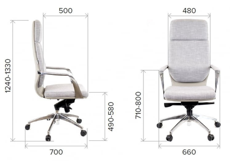 Кресло для руководителя Еверпроф Парис Ткань Бежевый / Everprof Paris_3