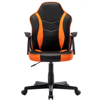 Кресло компьютерное BRABIX Shark GM-203 экокожа Черный-оранжевый_3