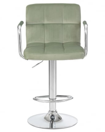 Стул барный DOBRIN KRUGER ARM (мятный велюр (MJ9-87)) 2 шт_6