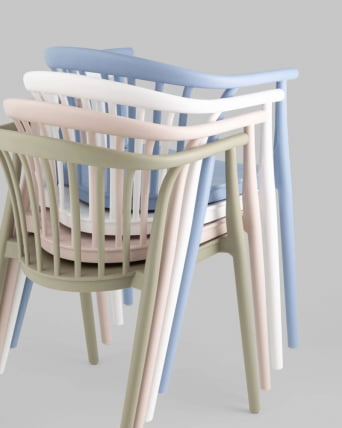 Стул Кампо пластик Голубой / Campo_8