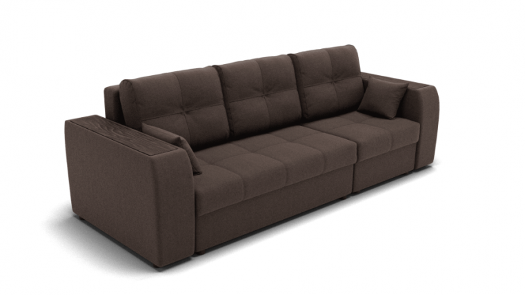 Диван Сенатор-2 НПБ угол левый/правый (ЗР) Цвет фасада: Коричневый; Тип: Левый/правый; Материал фасада: Металл/Велюр_0