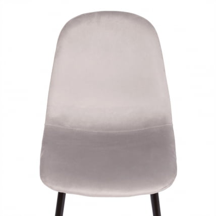 Стул BREEZE (mod. 4724) вельвет/металл, 44 х 53 х 87 см, Light grey (светло-серый) HLR14 / черный_4