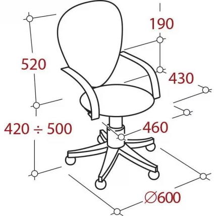 Кресло EChair-304 TC Net 329254 Черно-синее_2