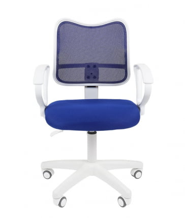 Компьютерное кресло Чаирман 450 ЛТ Белый пластик Синий / Chairman LT_1