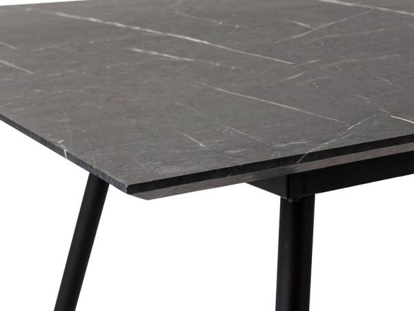 Стол Месси 960*960 мрамор Графит со скосом_1