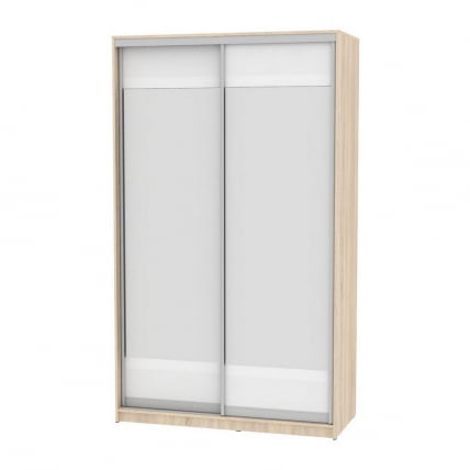 Шкаф-купе B-220х135х60-3(ДСС-Белый-D10D10)_0