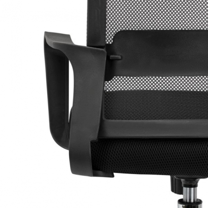 Кресло CROMEX (КРОМЕКС) Debut CH-697 ХРОМ сетка/ткань TW черное_14