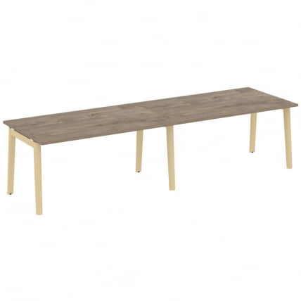 Стол переговорный (2 столешницы) ONIX WOOD OW.PRG-2.4 Тиквуд Темный/Светлый_0