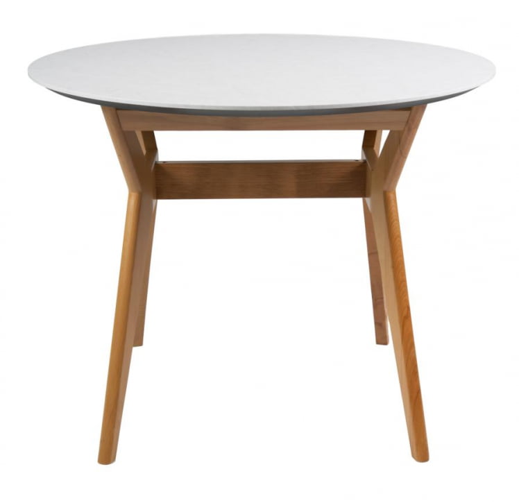 Стол Нарвик круглый д.960 Мрамор Бьянко_1