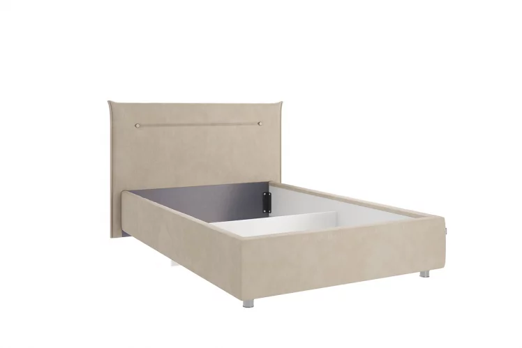 Кровать 1.2 Альба КМ1.2-16 капучино (велюр)_0