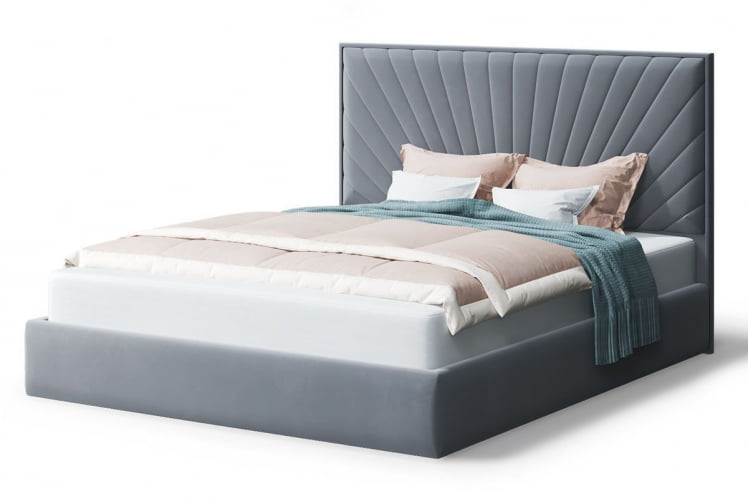 Кровать Леона, 2000*1400 мм, серый_0