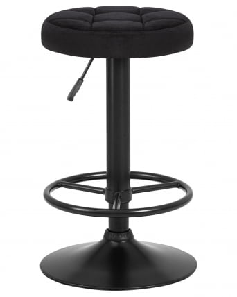 Табурет барный DOBRIN BRUNO BLACK велюр Черный MJ9-101_0