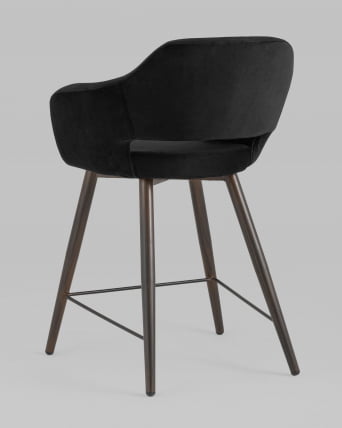 Стул полубарный Саймон ПЛ велюр Черный_5
