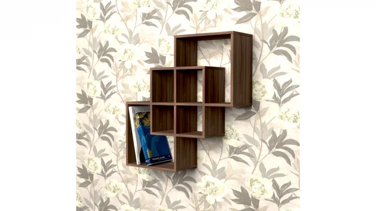 Полка для книг-4 Ясень шимо светлый_0