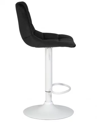 Стул барный DOBRIN TAILOR WHITE Черный велюр MJ9-101_2