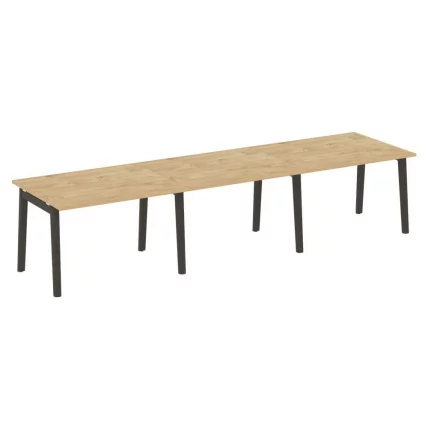 Стол переговорный (3 столешницы) ONIX WOOD OW.PRG-3.2 Тиквуд Светлый/Темный_0