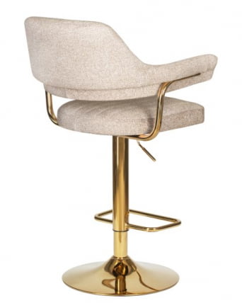 Стул барный ДОБРИН CХАРЛЙ ГОЛД (бежевый твид (ЛЕО26)) 2 шт / DOBRIN CHARLY GOLD (LEO26))_4